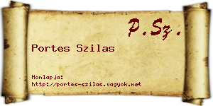 Portes Szilas névjegykártya